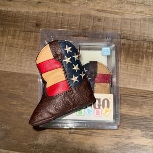 4th of July babies!!! Crib boots with American flag!